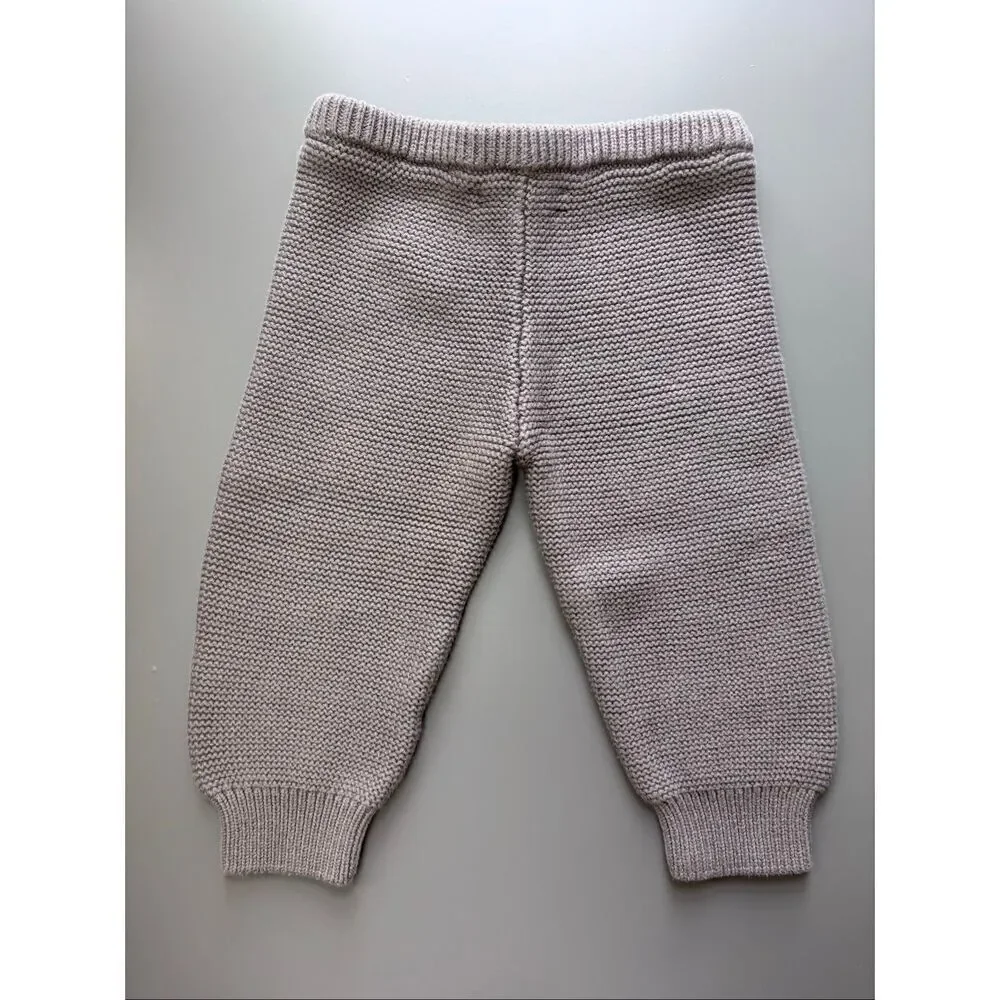 Quince 100% Organic Cotton pants 12 - 18 Months grey